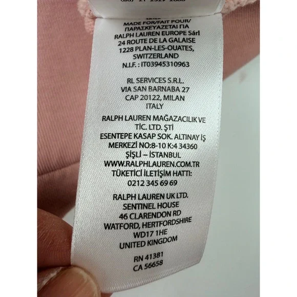 Polo Ralph Lauren Sweatshirt Mens 3XB Pink NEW French Terry Crewneck Pony Logo - Picture 10 of 13